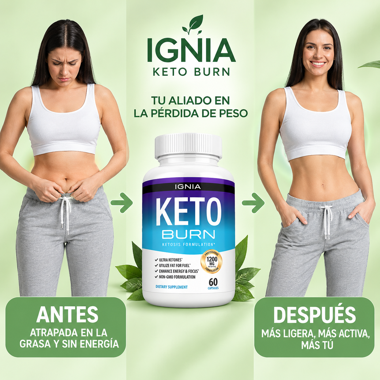 Ignia® Energía Keto 3en1 | Recupera Tu Cuerpo